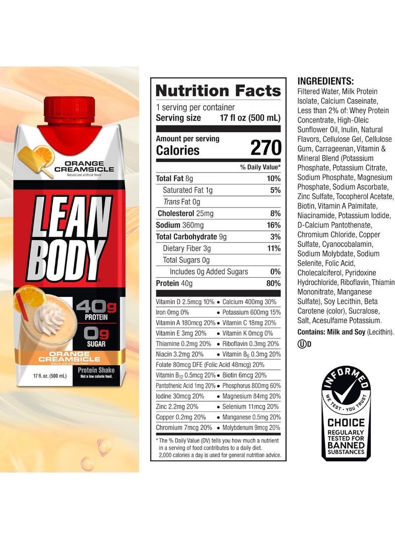 LABRADA Lab Lean Body RTD 17oz Orange Creamsicle - Image 4
